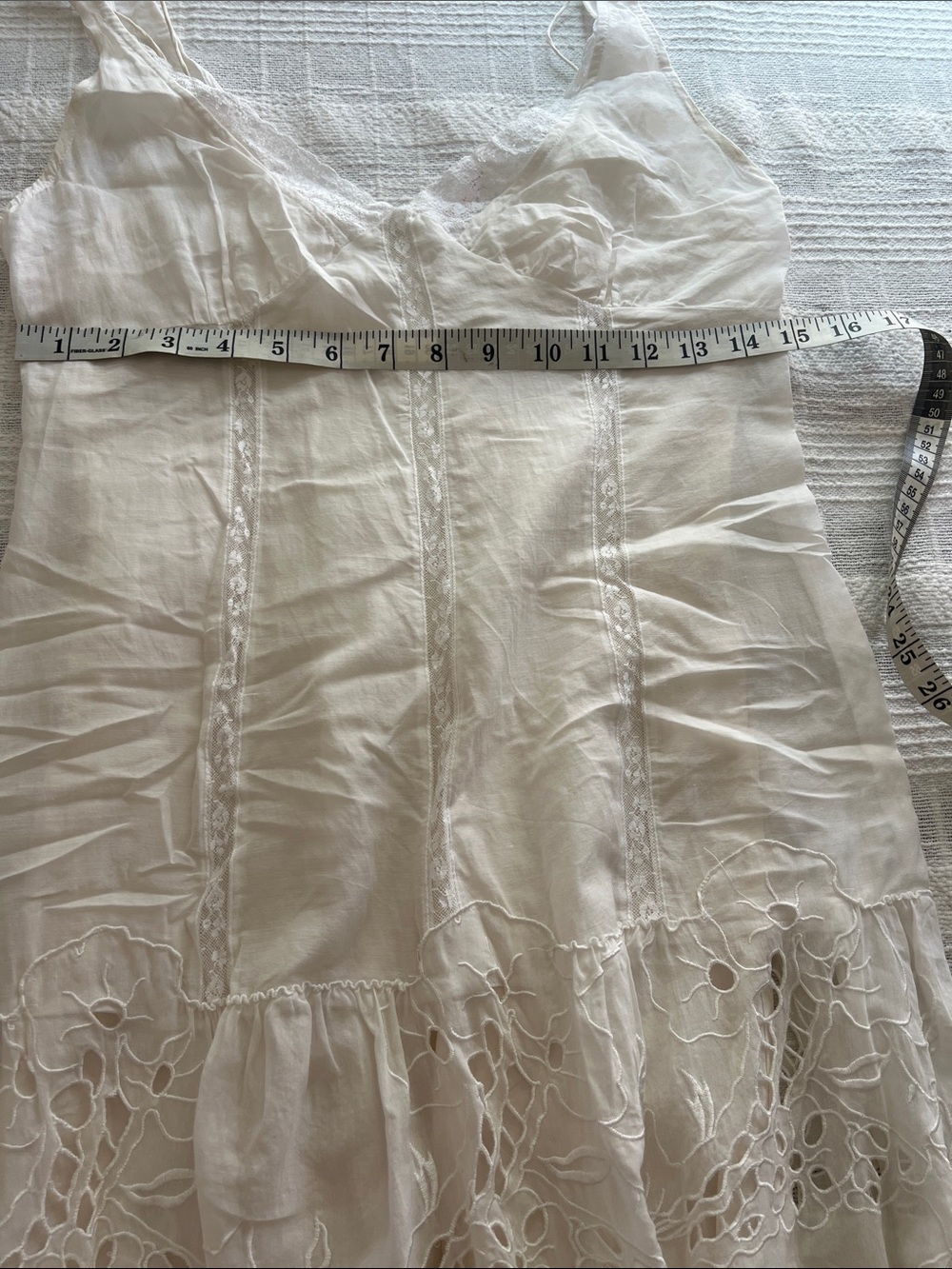Rebecca Taylor Cream Lace Tiered Maxi Skirt - Picture 5 of 9